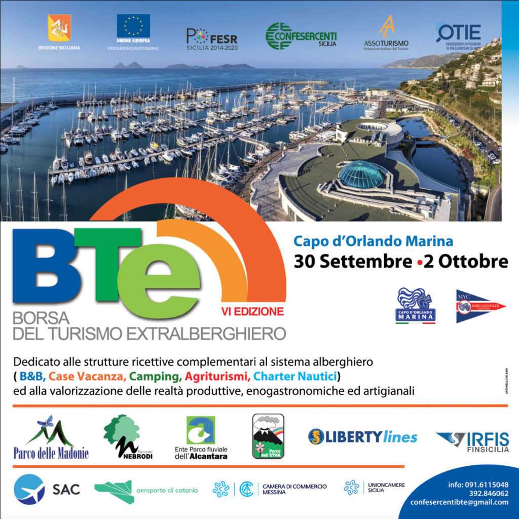 Torna la BTE, la Borsa del Turismo Extralberghiero di Confesercenti Sicilia