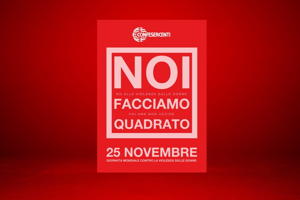 25 novembre: Giornata mondiale contro la violenza sulle donne, Confesercenti lancia la campagna Red Frame