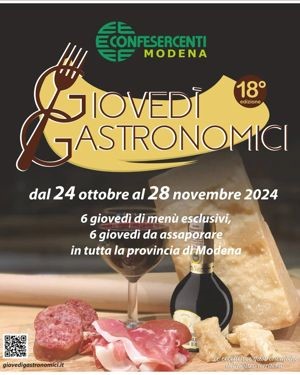 Confesercenti Modena: giovedì gastronomici, la rassegna culinaria continua fino al 28 novembre nei ristoranti di Modena e provincia