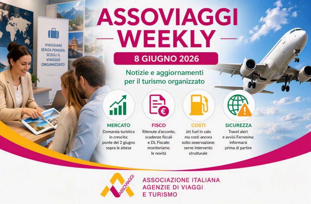 ASSOVIAGGI WEEKLY - 8 giugno 2026