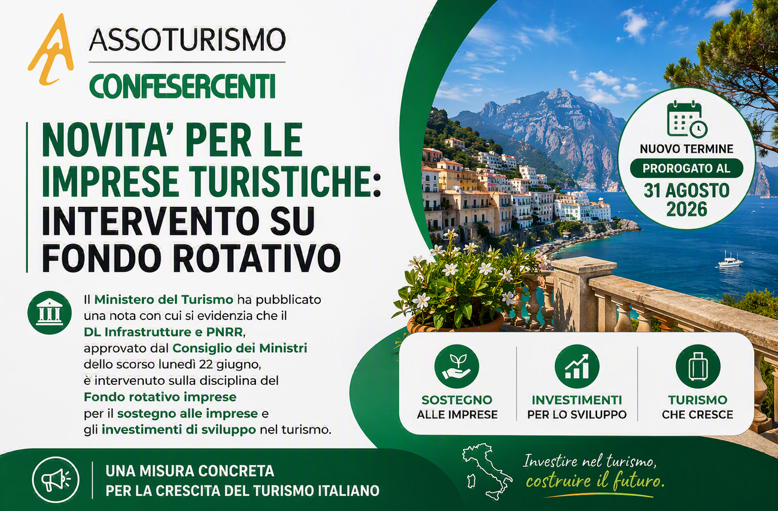 Fondo rotativo turismo – nota del Ministero del Turismo