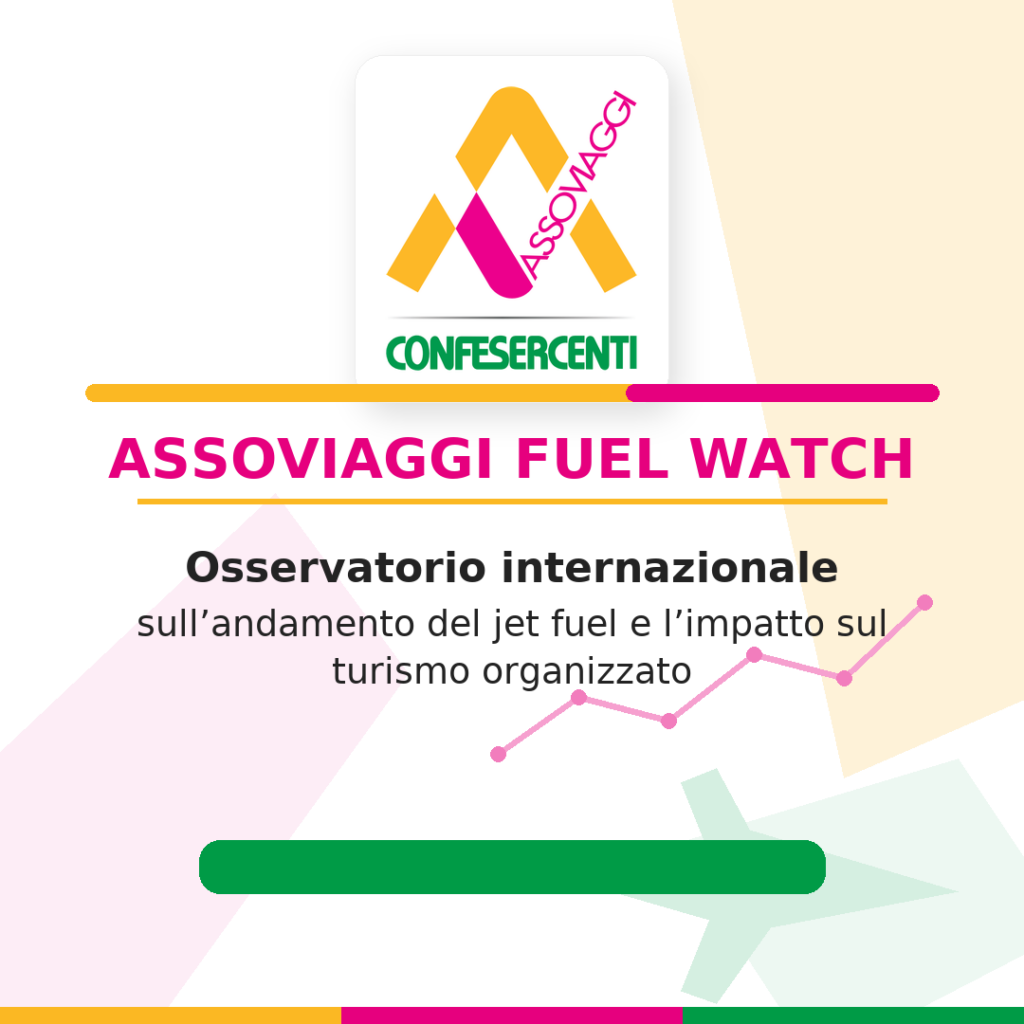 Turismo: Assoviaggi, jet fuel ancora su livelli critici. “Da marzo prezzi fuori scala, pacchetti e marginalità sotto pressione”