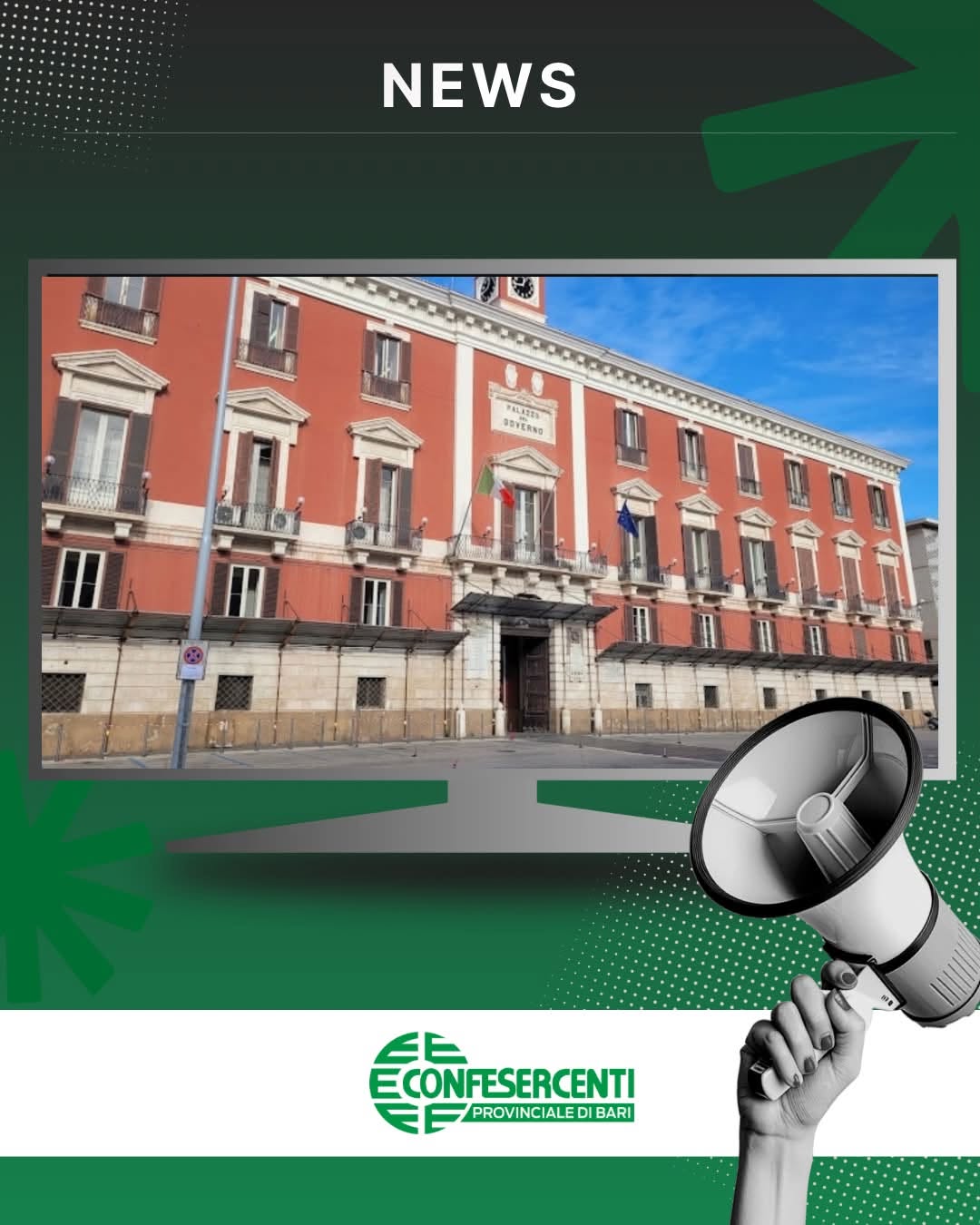 Sicurezza a Bari: Confesercenti all’incontro convocato dalla Prefetta Rossana Riflesso